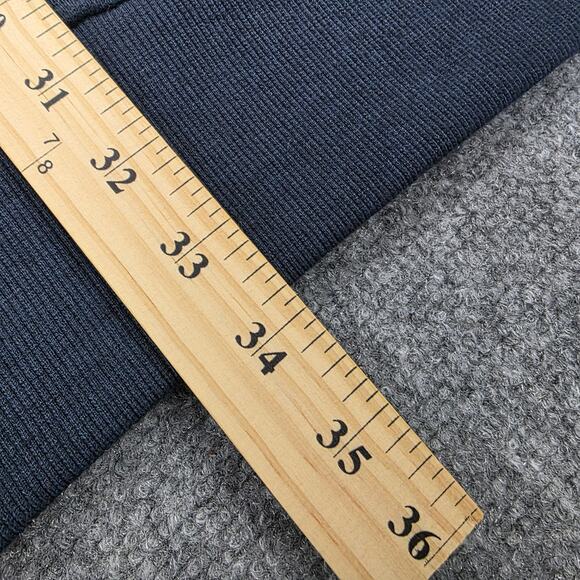 prAna Sweater Dress Womens Small Blue Heather Nautical Cozy Up Terry Pockets - Picture 10 of 16